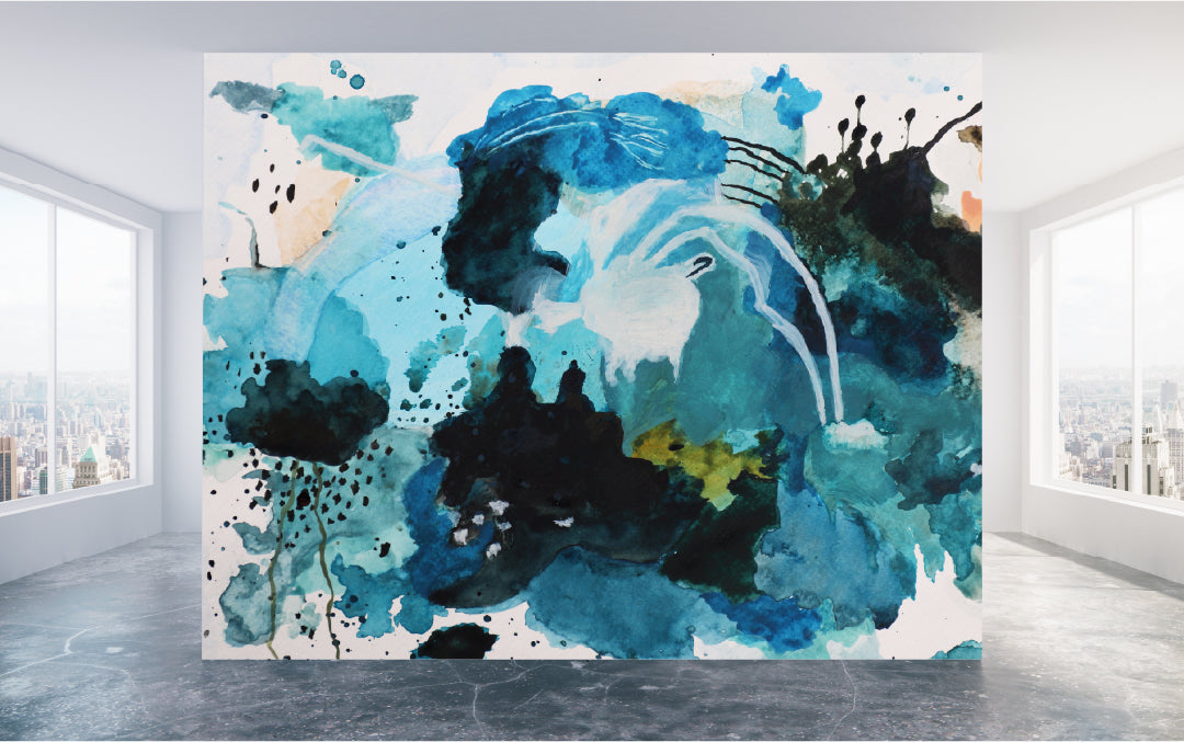 A vibrant original watercolor painting by Ottawa artist Jennifer Aris.