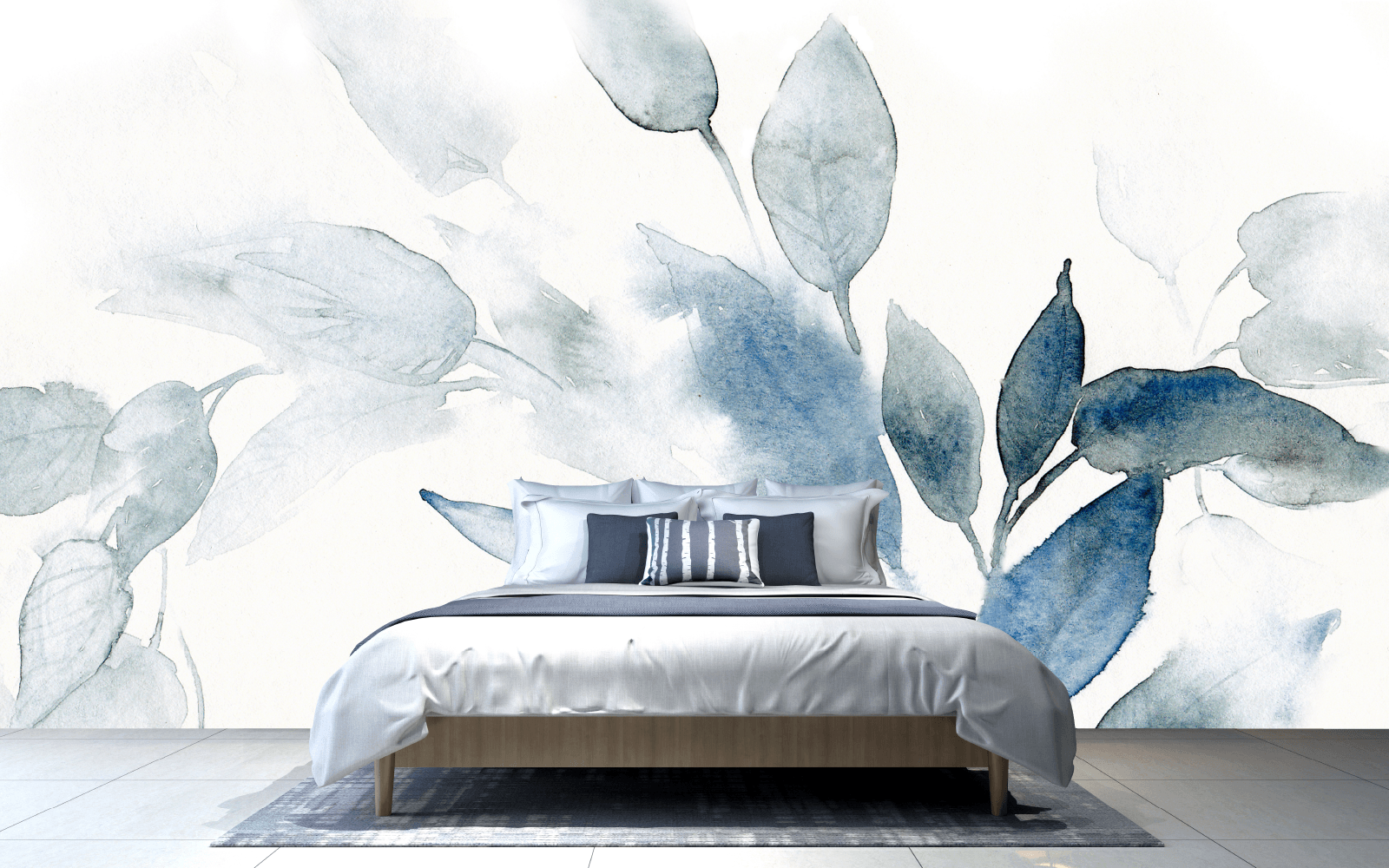 A soft and classic blend of blue and grey leaves.