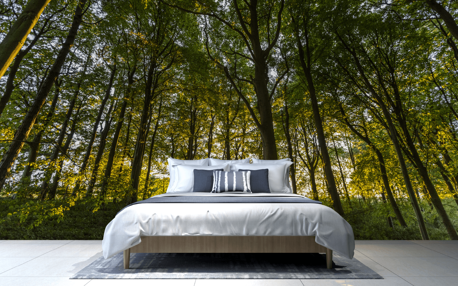 Imagine peace and contentment as you glide under the cool and quiet canopy. Bring the beauty and serenity of the forest into your home.